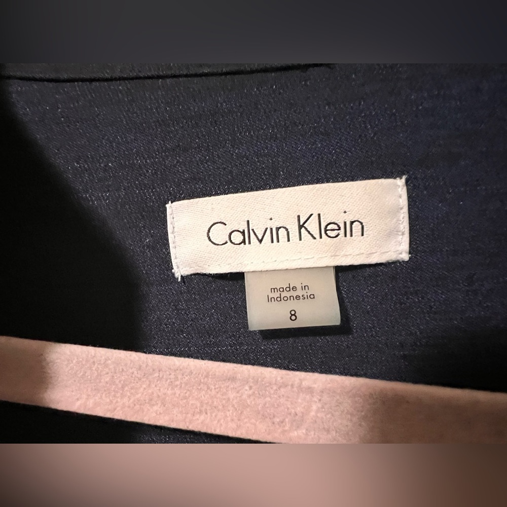 EUC Calvin Klein Belted Tunic/Shirt Dress Sz 8 - Picture 3 of 7